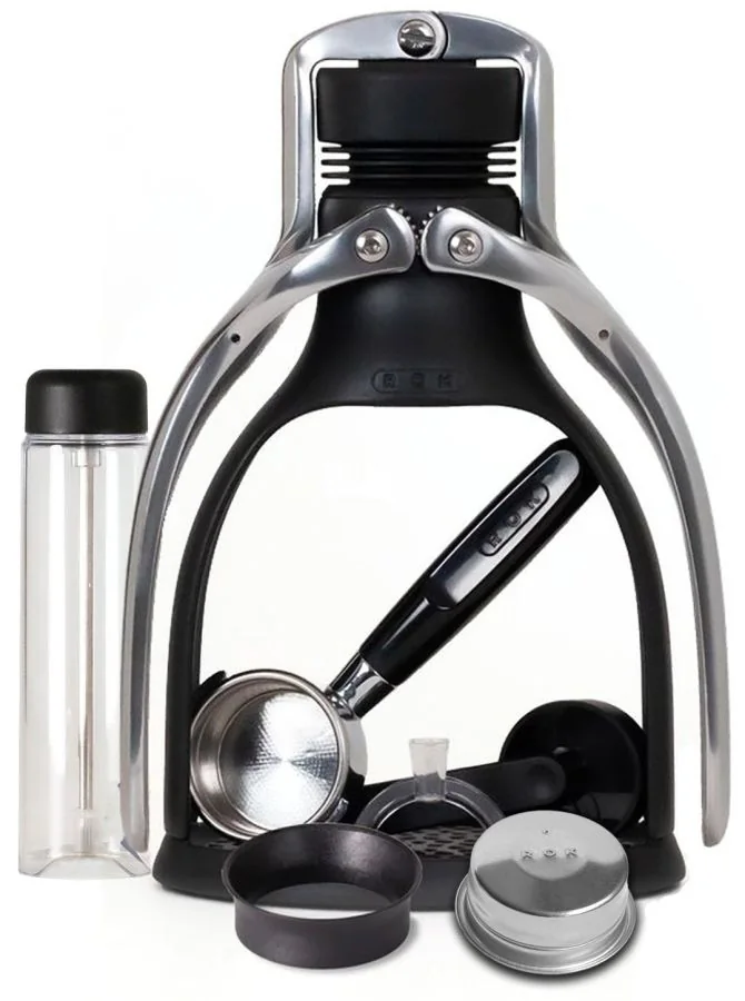 ROK EspressoGC Black PLUS manuell espressomaskin